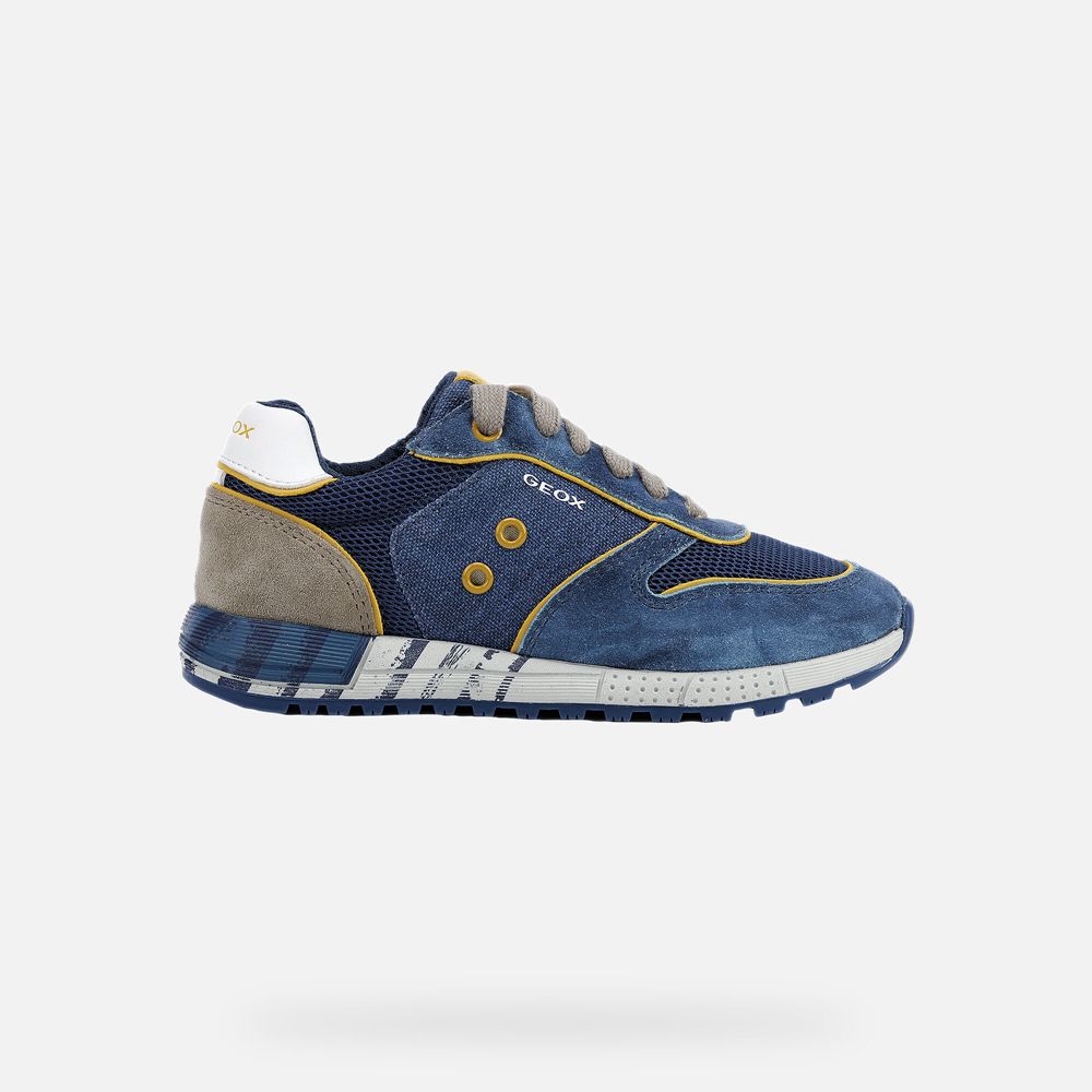 Geox Sneakers Blue Alben - Geox Boys Shoes - KRCANH570